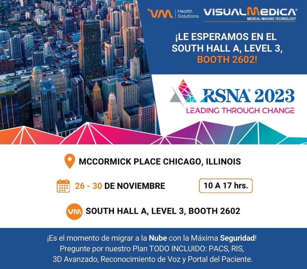 RSNA 2023 – Estaremos presentes en el Annual Meeting de Chicago de la Radiological Society of North America
