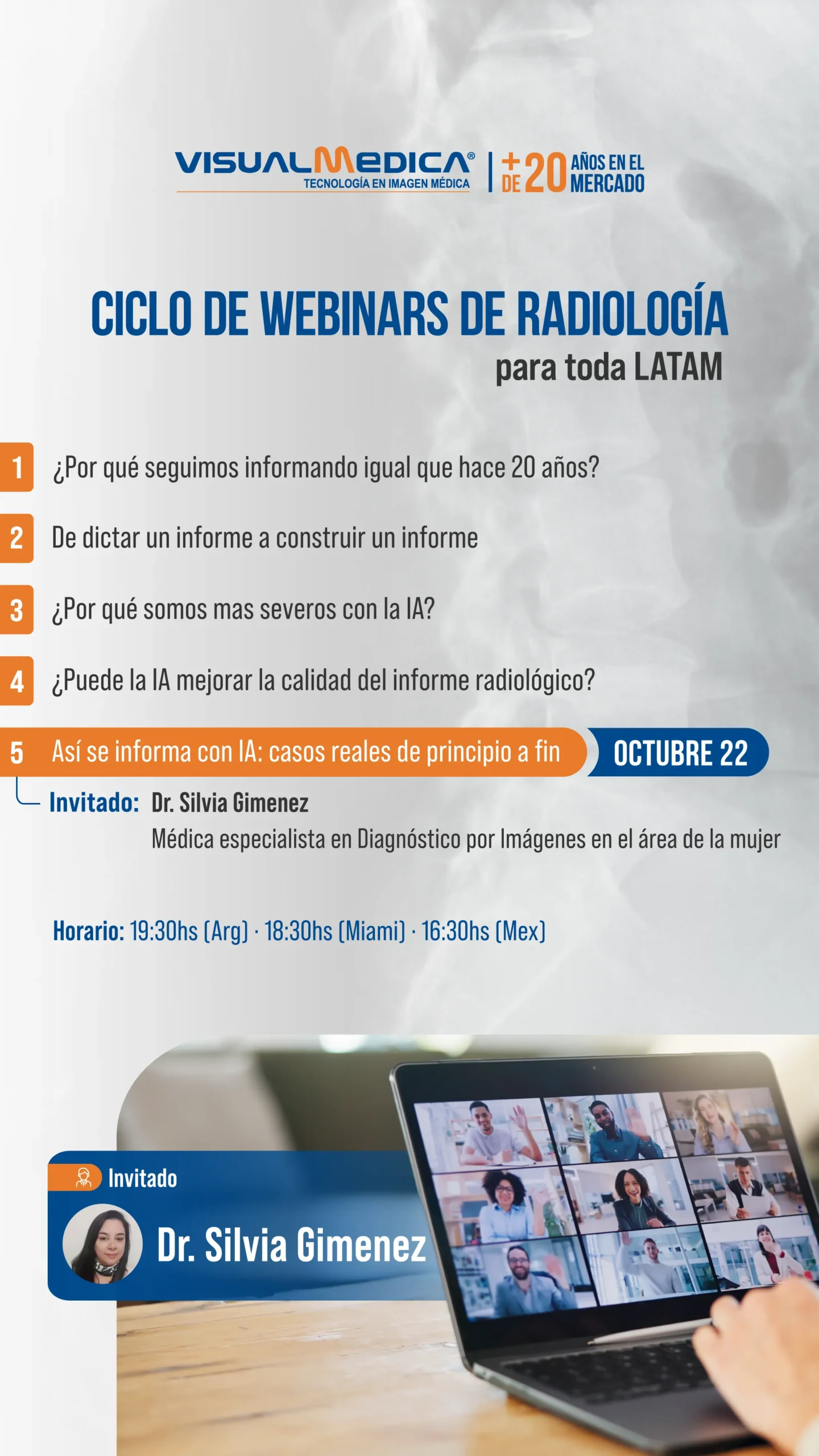 Ciclo de webinars de radiología